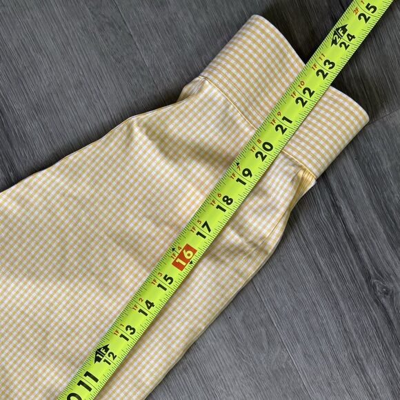 Brooks Brothers Regent Shirt Men's Size 17.5-33 Yellow White Check Non Iron - Picture 8 of 9